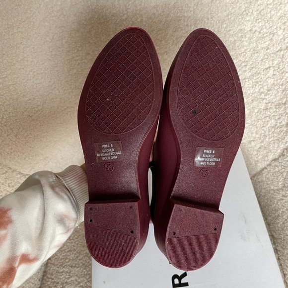 Report Slicker Chelsea Rain Boots Burgundy NIB - Picture 3 of 5